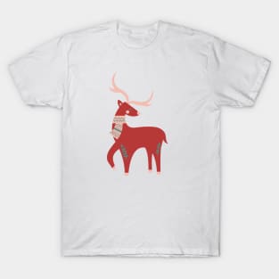 Scandinavian Christmas Reindeer T-Shirt